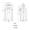Vaxcel Winfield 5.75-in. 1 Light Black Motion Sensor Dusk to Dawn Outdoor Wall Lantern Clear Glass T0737 - alternate 9